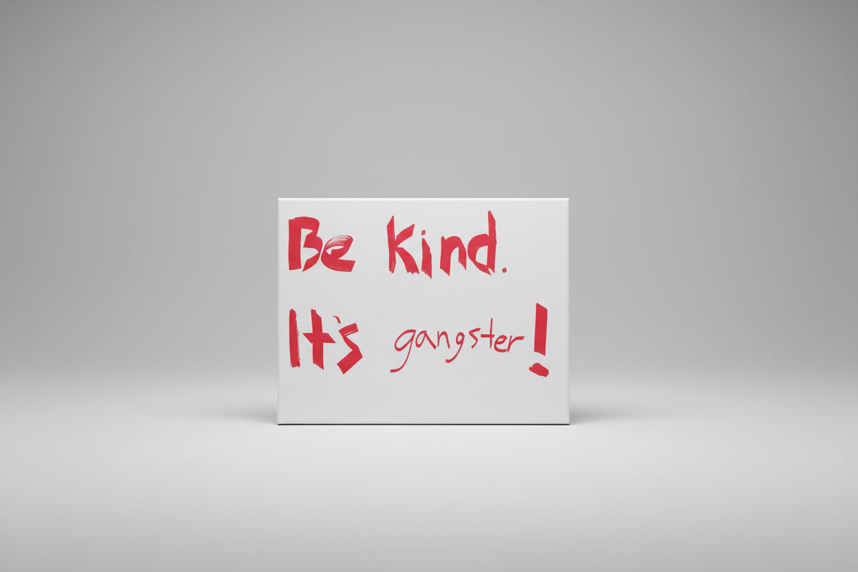 Be Kind It's gangster! (Original, 11 x 14 in)