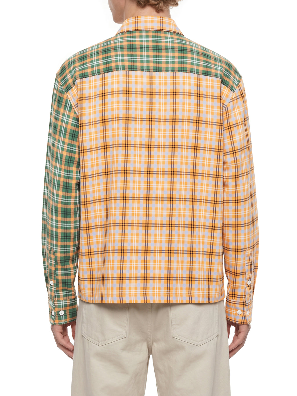 Mixed Plaid Overshirt