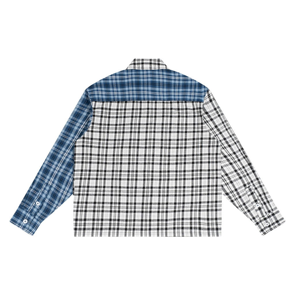 Mixed Plaid Overshirt