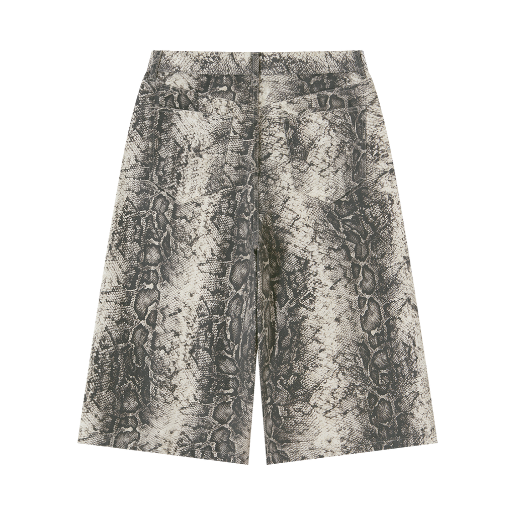 Snake Print Shorts